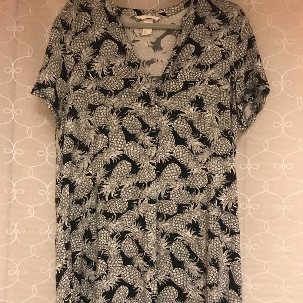 Pineapple Print Dress *SOLD*